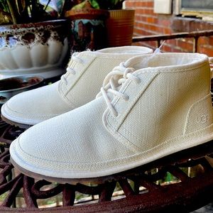 Women’s New Cream Canvas UGGS/no box